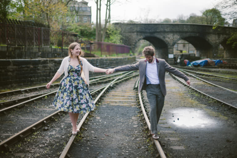 Rachael & Mike at Keighley & Worth Valley Railway 318 Rachael & Mike at Keighley & Worth Valley Railway
