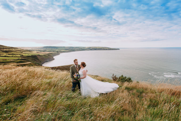 Amy & Liams wedding at The Ravens Hall, Robin Hoods Bay, North Yorkshire