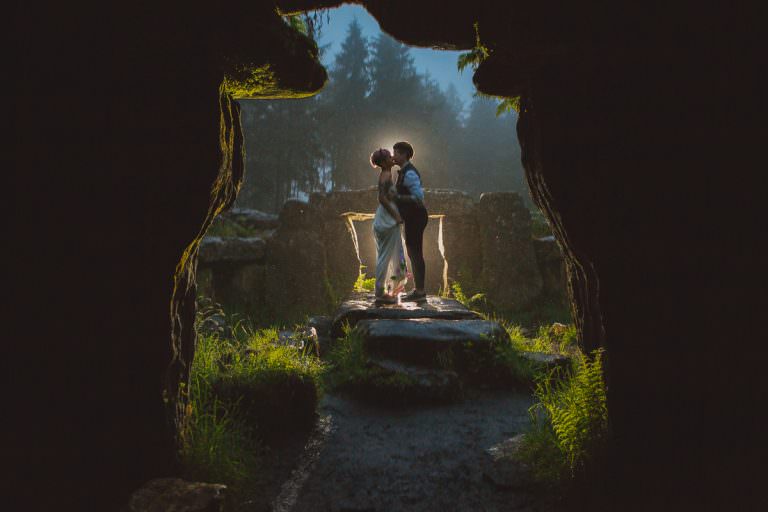 Freya & Hannahs wedding at The Druids Temple, Bivouac